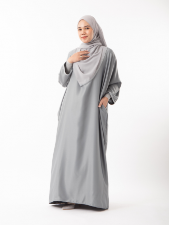 Rania Abaya Set Silver Grey 2.0
