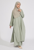 Jenna Women Cotton Linen Set Fern Green