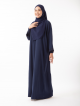 Adra Ironless Lounge Dress 2.0 Navy Blue