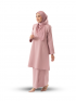 Zarith Kurung Pahang Dusty Pink