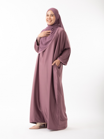 Rania Abaya Set Mauve Purple 2.0