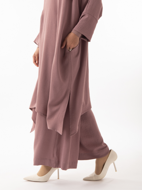 Auliya Tunic Set Rose Brown