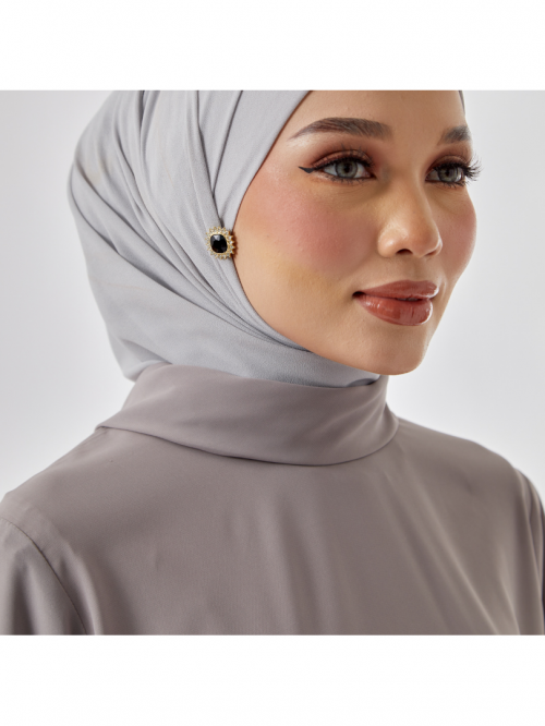 Petra Kurung Kedah Pareo Grey