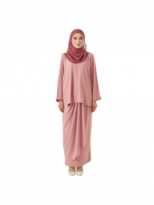 Petra Kurung Kedah Pareo Pink Blush