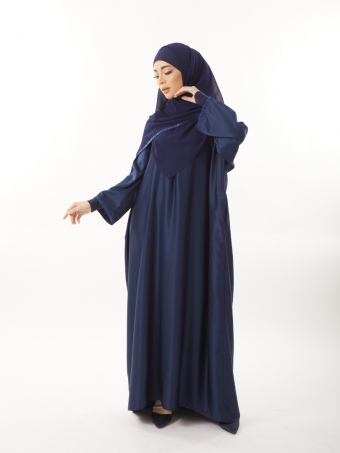 Rania Abaya Set Dark Blue