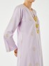 Lufyaa Embroidered Kurung Riau Lilac Purple