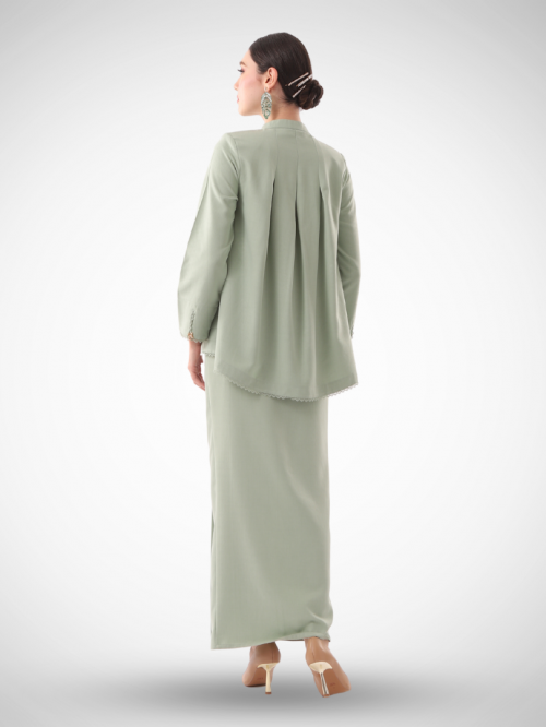 Seri Seroja Kurung Kedah Mint Green