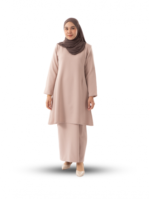 Zarith Kurung Pahang Latte Brown