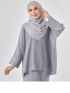 Emaan Kurung Kedah Silver Grey