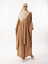 Auliya Tunic Set Latte Brown