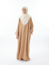 Adra Ironless Lounge Dress Latte Brown