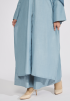 Jenna Women Cotton Linen Set Steel Blue