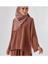 Azka Kurung Kedah Flair Mocha Brown