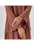 Azka Kurung Kedah Flair Mocha Brown