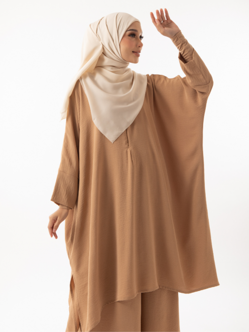 Auliya Tunic Set Latte Brown