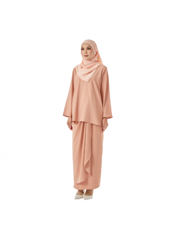 Petra Kurung Kedah Pareo Dusty Orange