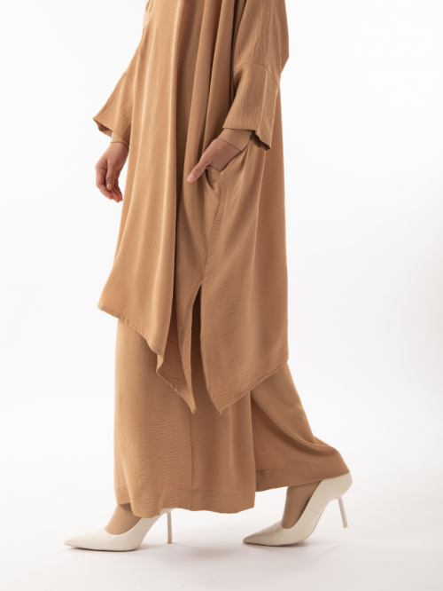 Auliya Tunic Set Latte Brown