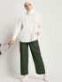 Joana Women Cotton Cargo Pants  Seaweed Green